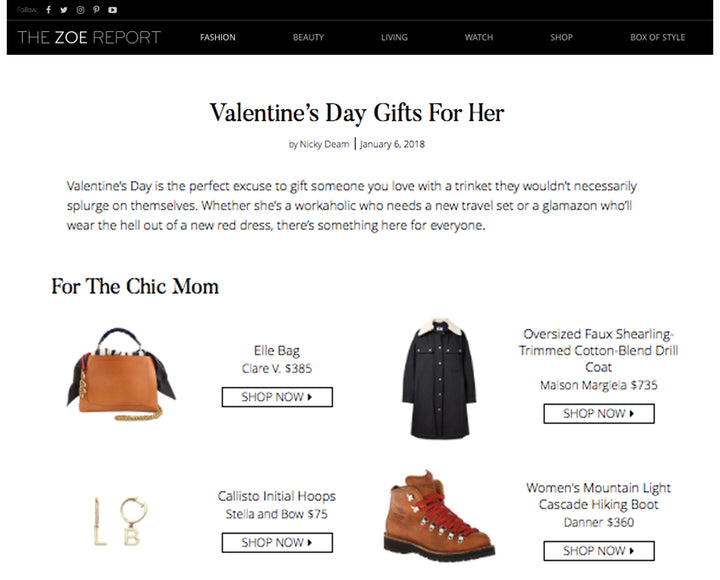 Valentine's Day 2018: The Zoe Report