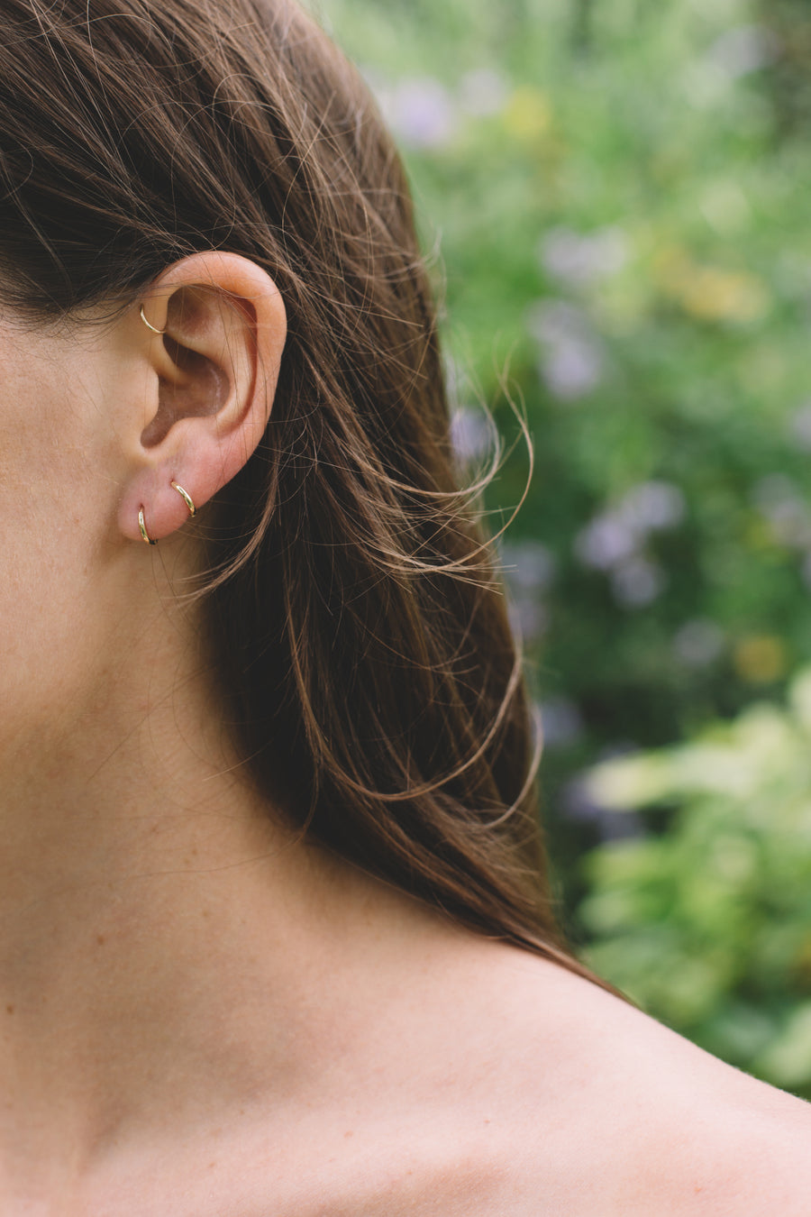 Katie hoops (14k gold)