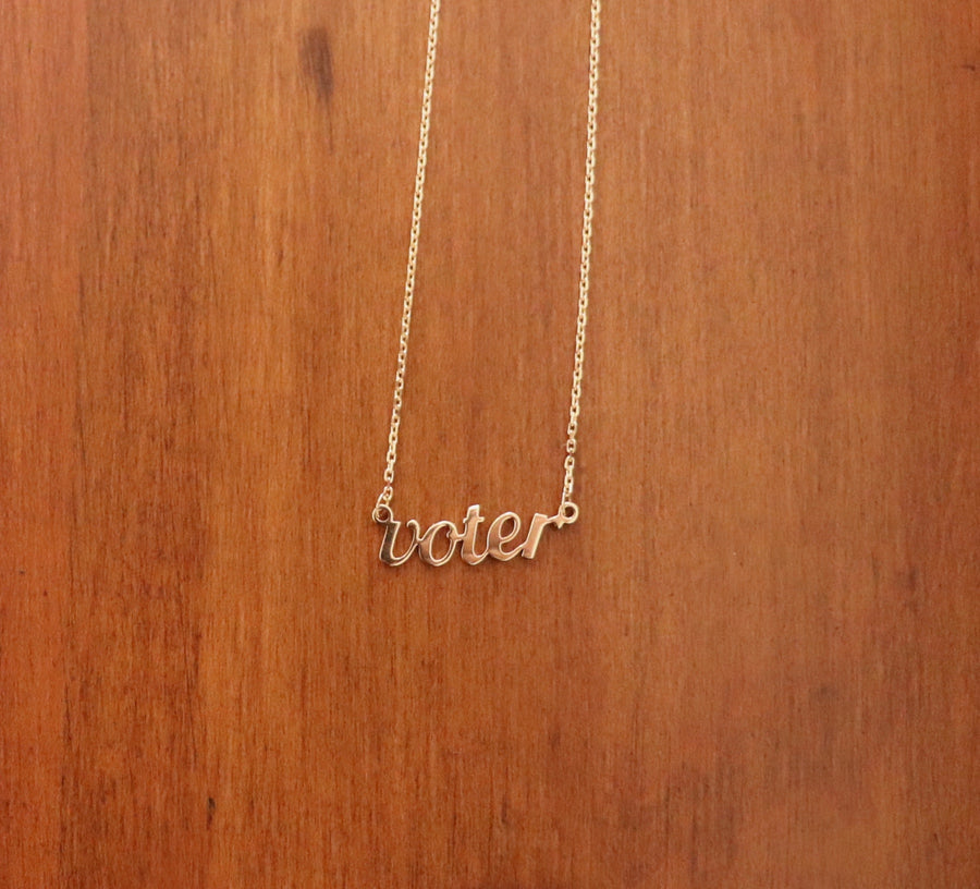Voter necklace