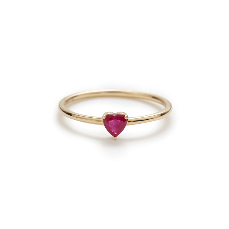 Gigi heart ring (ruby or pink sapphire)