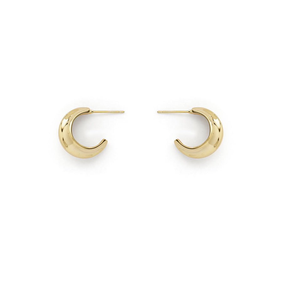 Logan ridged hoop earrings