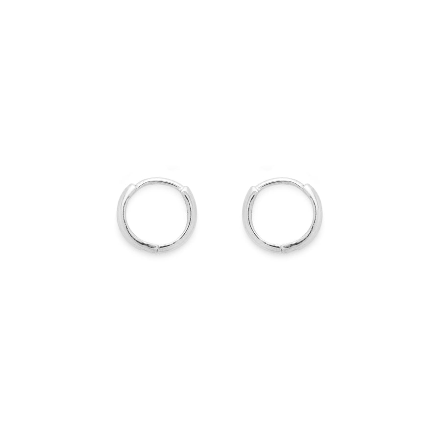 Katie hoops (14k white gold)