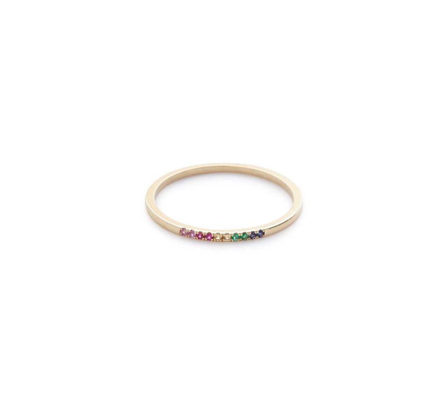 Kirsten ring (rainbow stones)