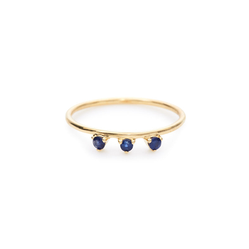 Lily ring (blue sapphire)