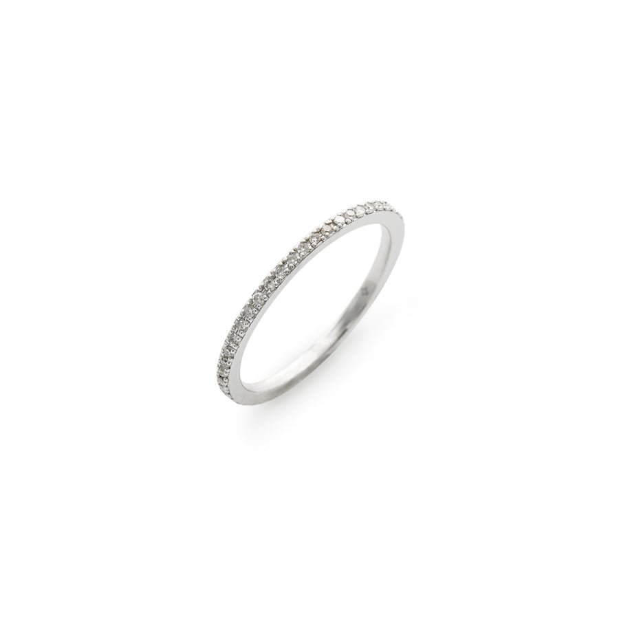 Liz midi or pinky ring (white diamond)