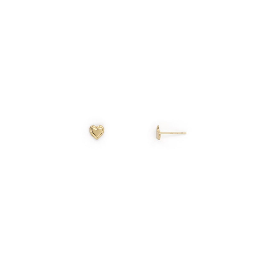 Sara heart stud earrings