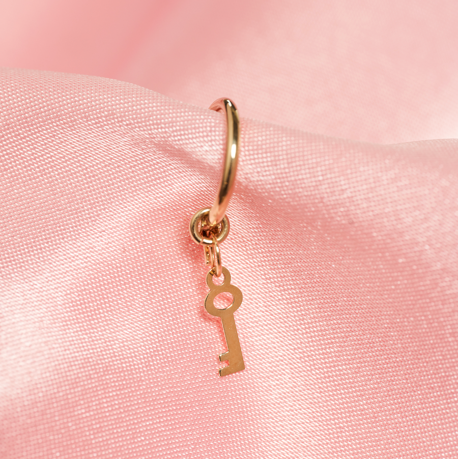Sophie lock hoop earrings