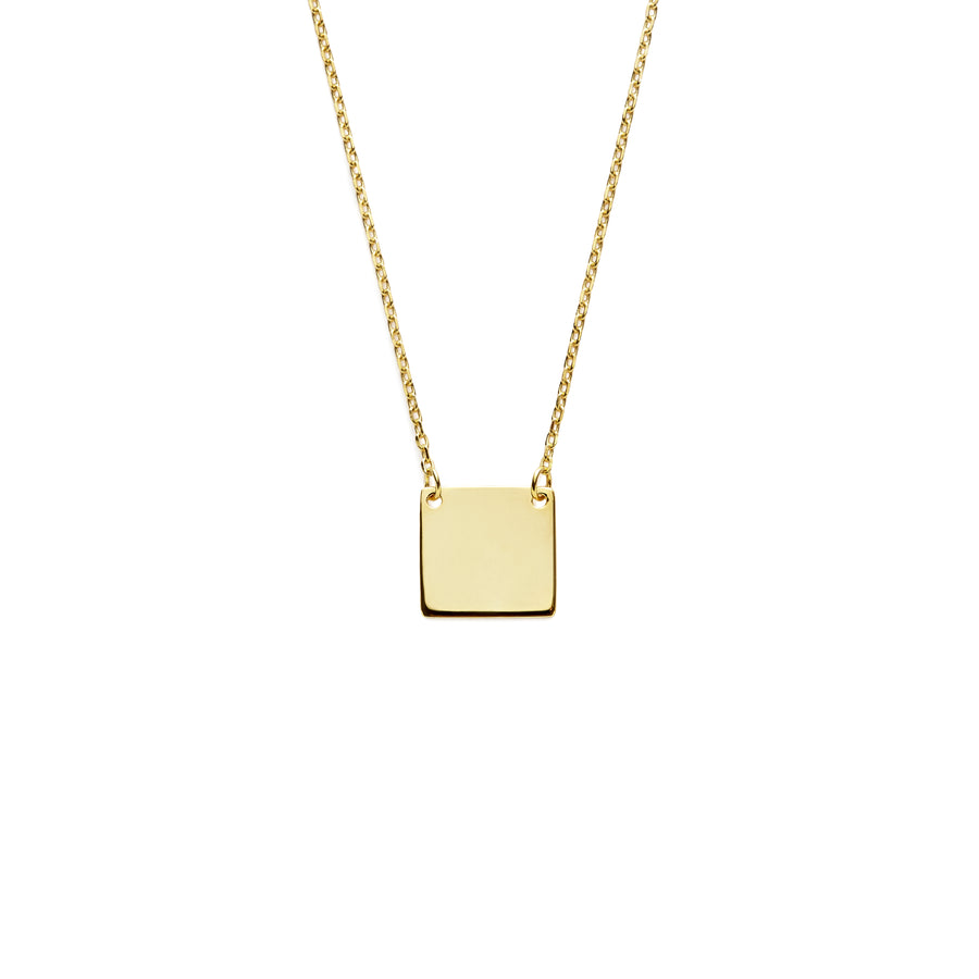 Serif necklace (gold or silver)