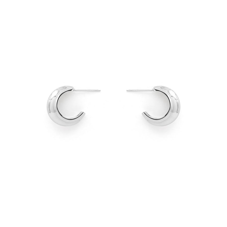 Logan ridged hoop earrings