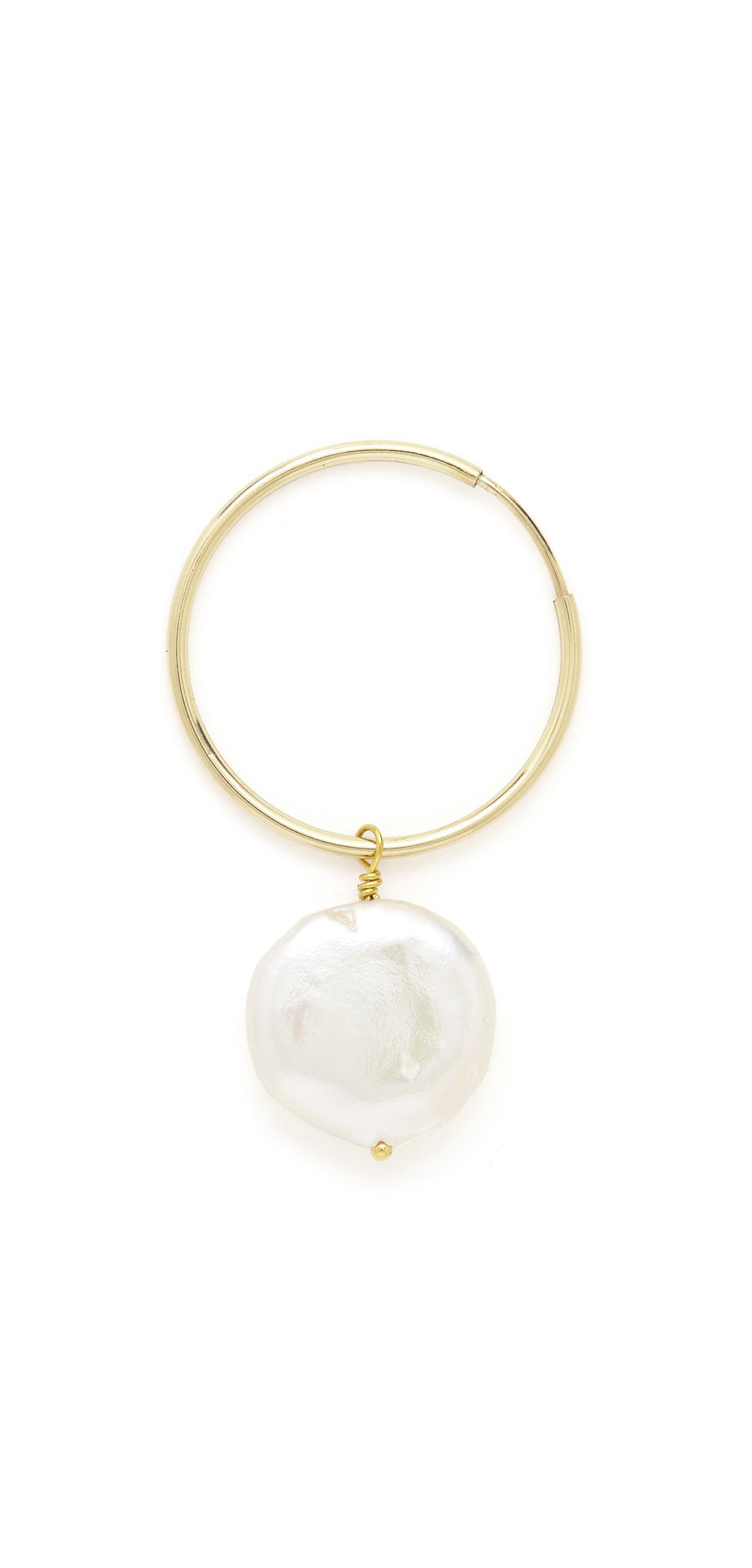 Coco freshwater pearl hoops