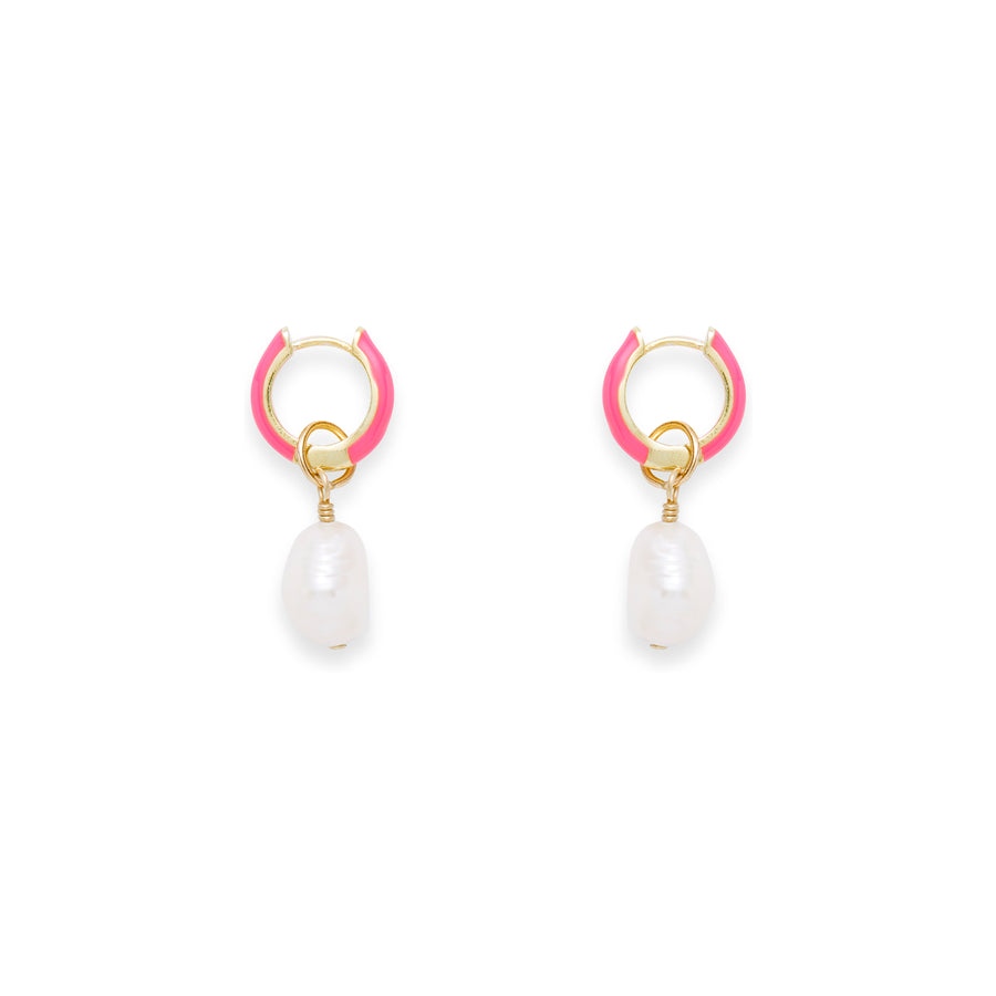Billie enamel hoops (color options)