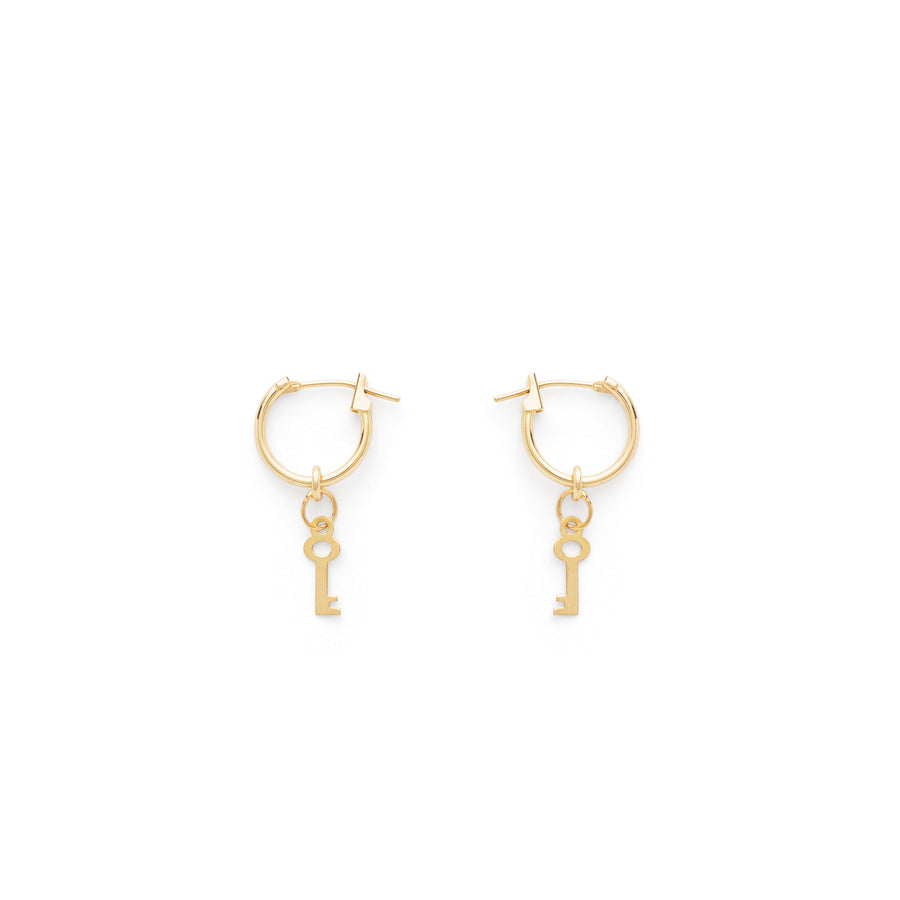 Sophie lock hoop earrings